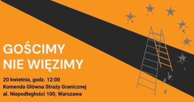 20 kwiecień, Warszawa – Gościmy nie więzimy ( demonstracja )